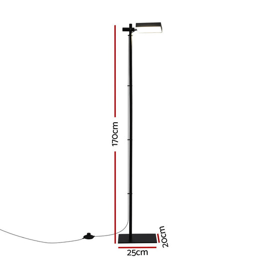 Artiss LED Floor Lamp, Modern Reading Lamp 360~ Rotating Adjustable Light Head,12W Standing Lamp for Living Room, Bedroom Office