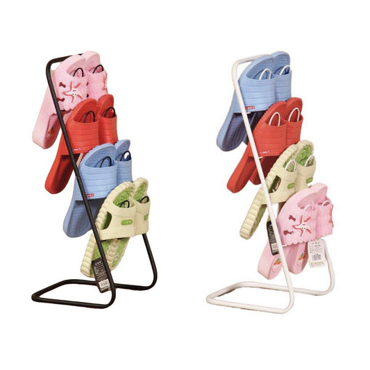 Simple Multi Layer Slipper Storage Rack Organizer for Home Closet Shoe Organizer - Black