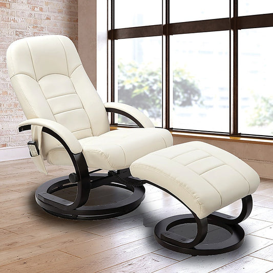 Deluxe Massage Chair Recliner Ottoman Lounge Remote