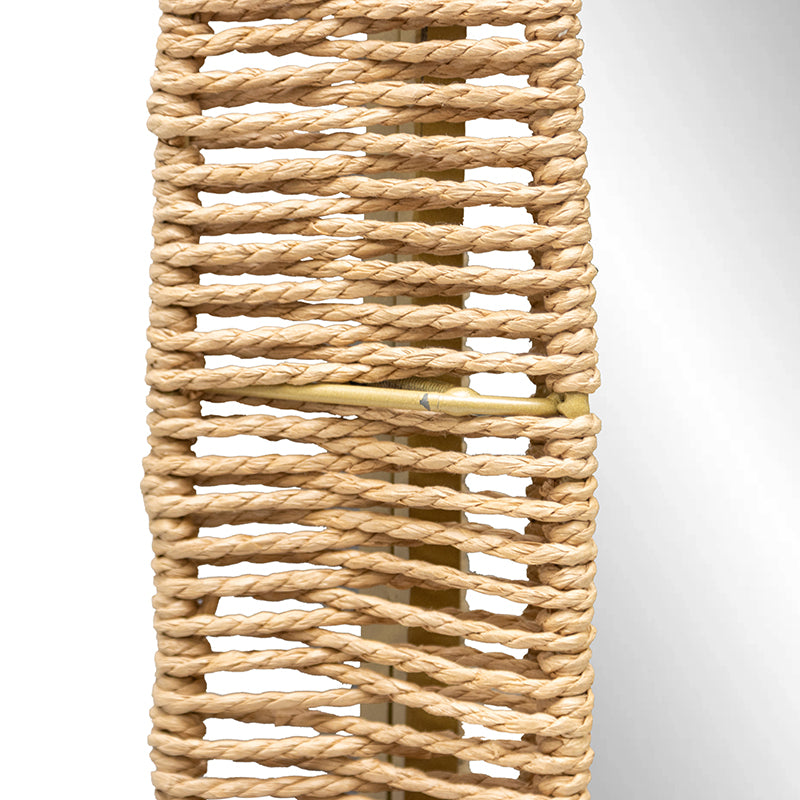 Hamptons Oval Weave Mirror 50x100cm