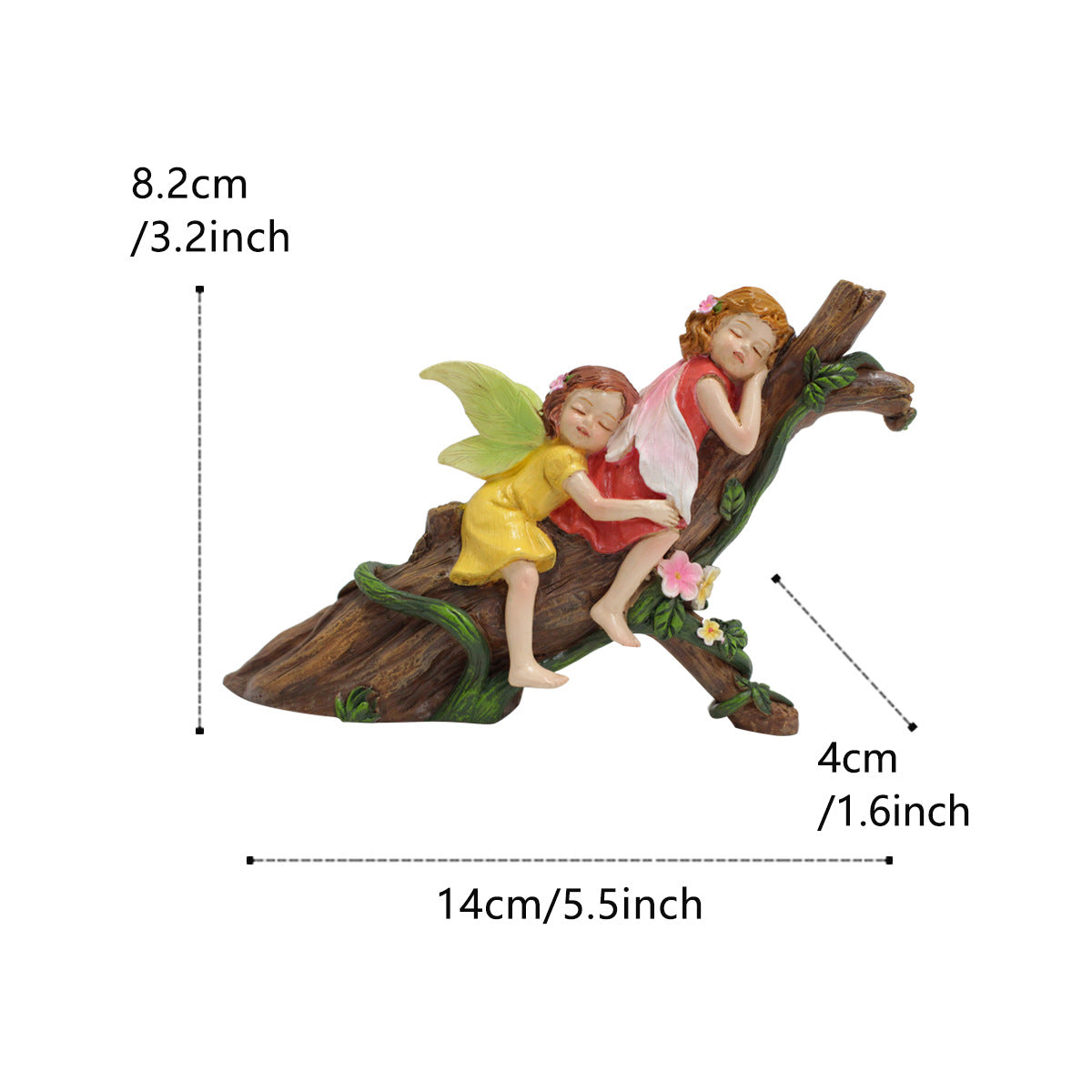 Garden Flower Fairy Resin Craft Ornament - Angel Decoration Micro Landscape