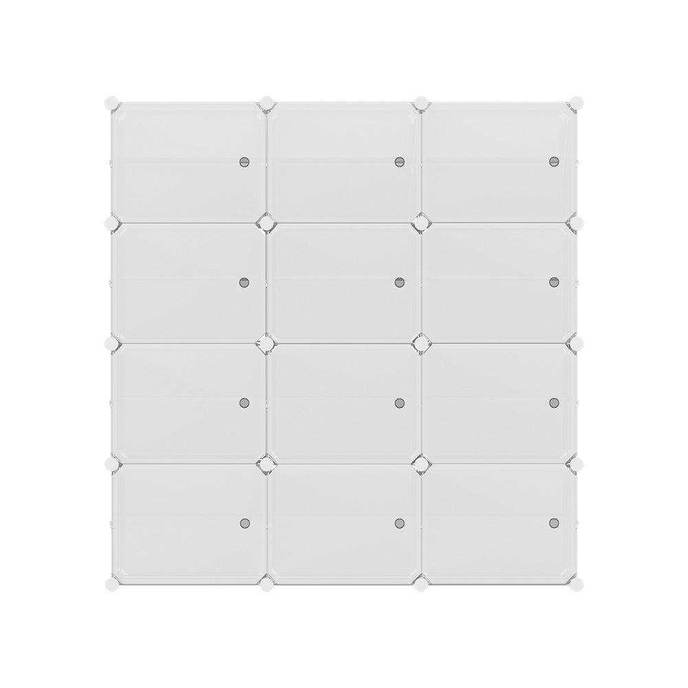 Shoe Rack DIY 12 Storage Cube Stackable White