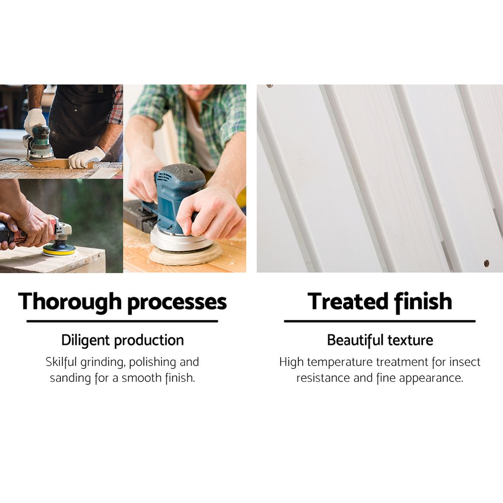 Outdoor Chairs Wooden Beach Chair Patio Furniture Garden White