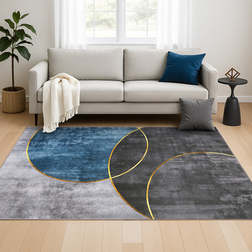 Artiss Washable Floor Rug 160X230cm Large Geometric Area Rug Modern Floor Carpet
