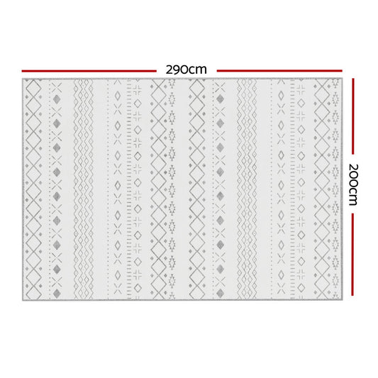 Artiss Rug 200x290cm Area Rug Washable Mat Large Carpet Soft Short Pile Una