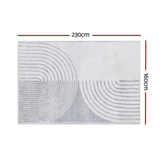 Artiss Rug 160x230cm Area Rug Washable Mat Large Carpet Faux Rabbit Fur Cyril