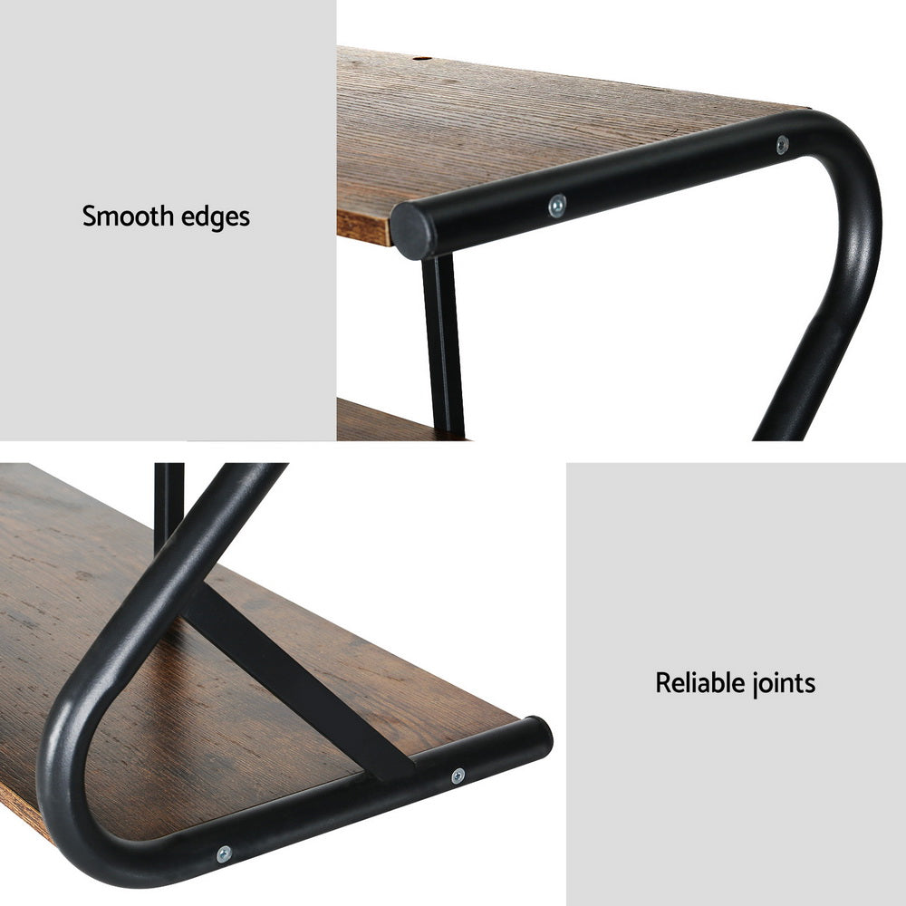 Shoe Rack Cabinet Shoe Storage Stand 3 Tiers Black