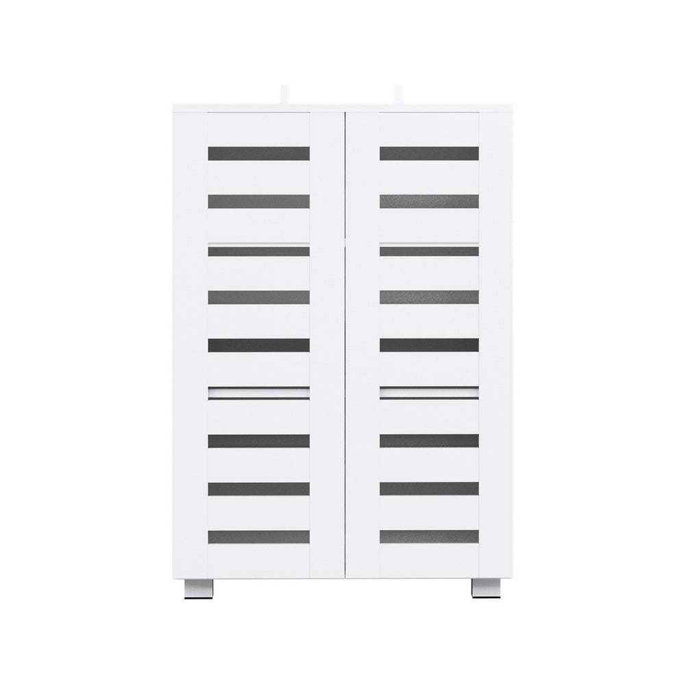 Shoe Rack Storage Cabinet 20 Pairs 5-tier White Alster