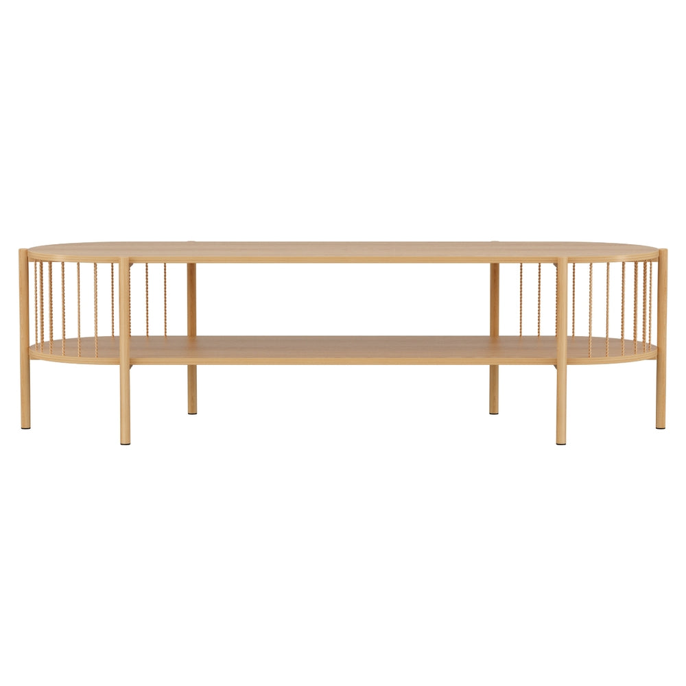 TV Unit Entertainment Unit Storage Shelf 148cm Pine