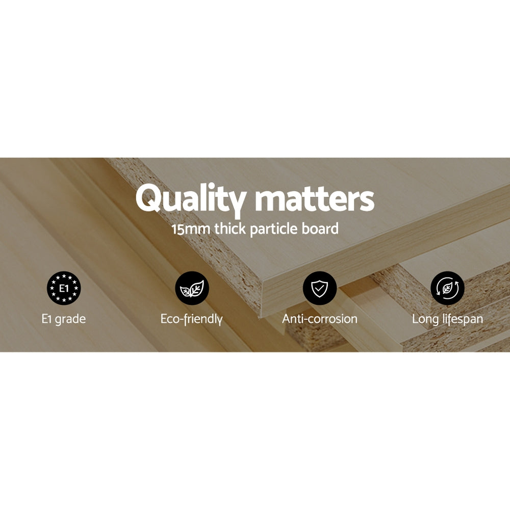 Entertainment Unit 180cm Wood White James