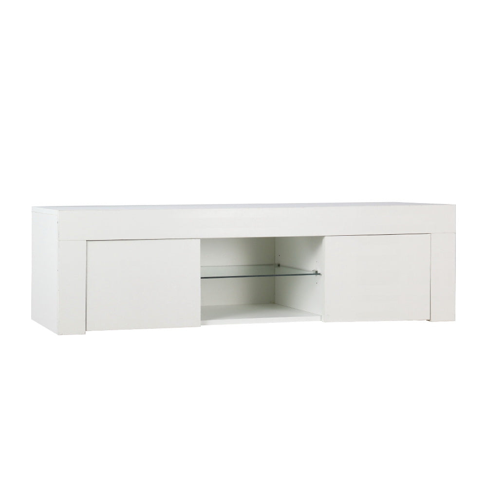 TV Cabinet LED 130cm White Angus