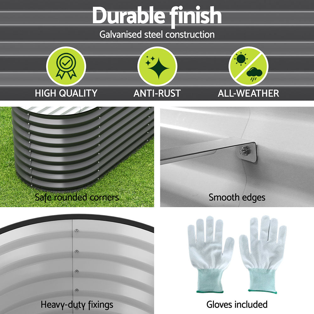 Garden Bed 9 In 1 Modular Planter Box 56CM height