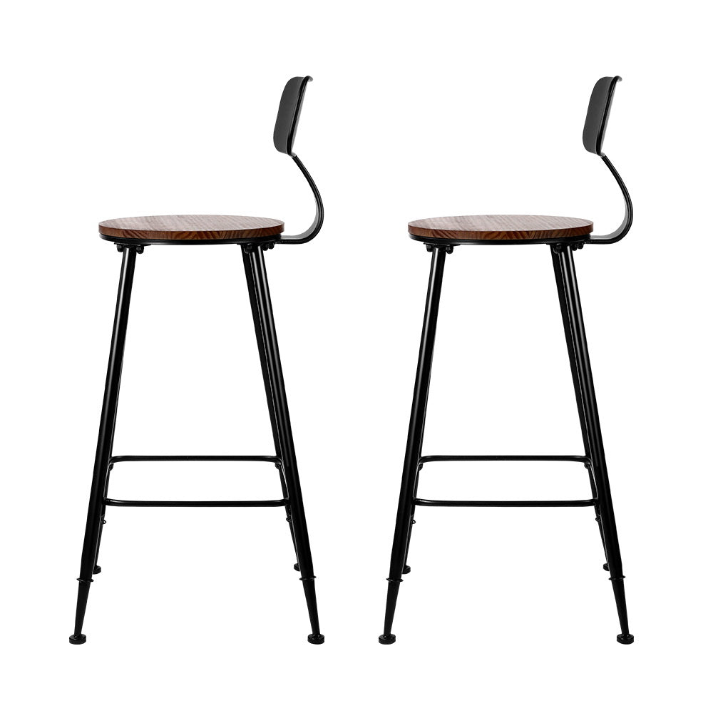 4x Bar Stools Vintage Metal Chairs