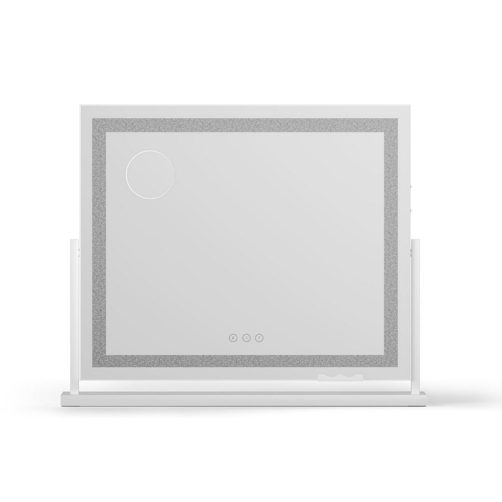 Embellir Makeup Mirror 60x50cm 360ï½ž Rotatable Vanity Mirror with Lights Crystal LED