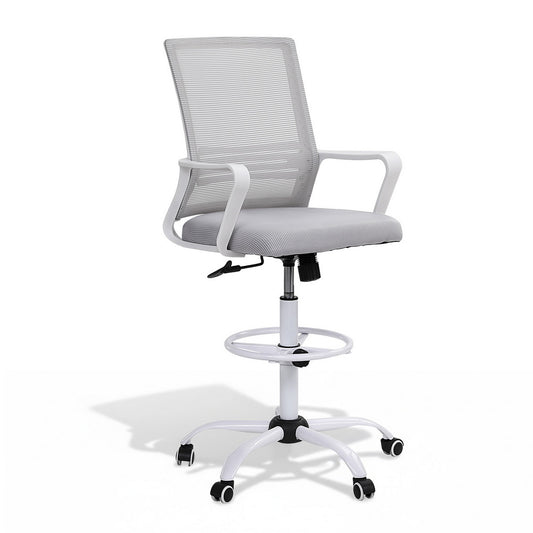 Office Chair Drafting Chairs Stool Computer Desk Studios Mesh White