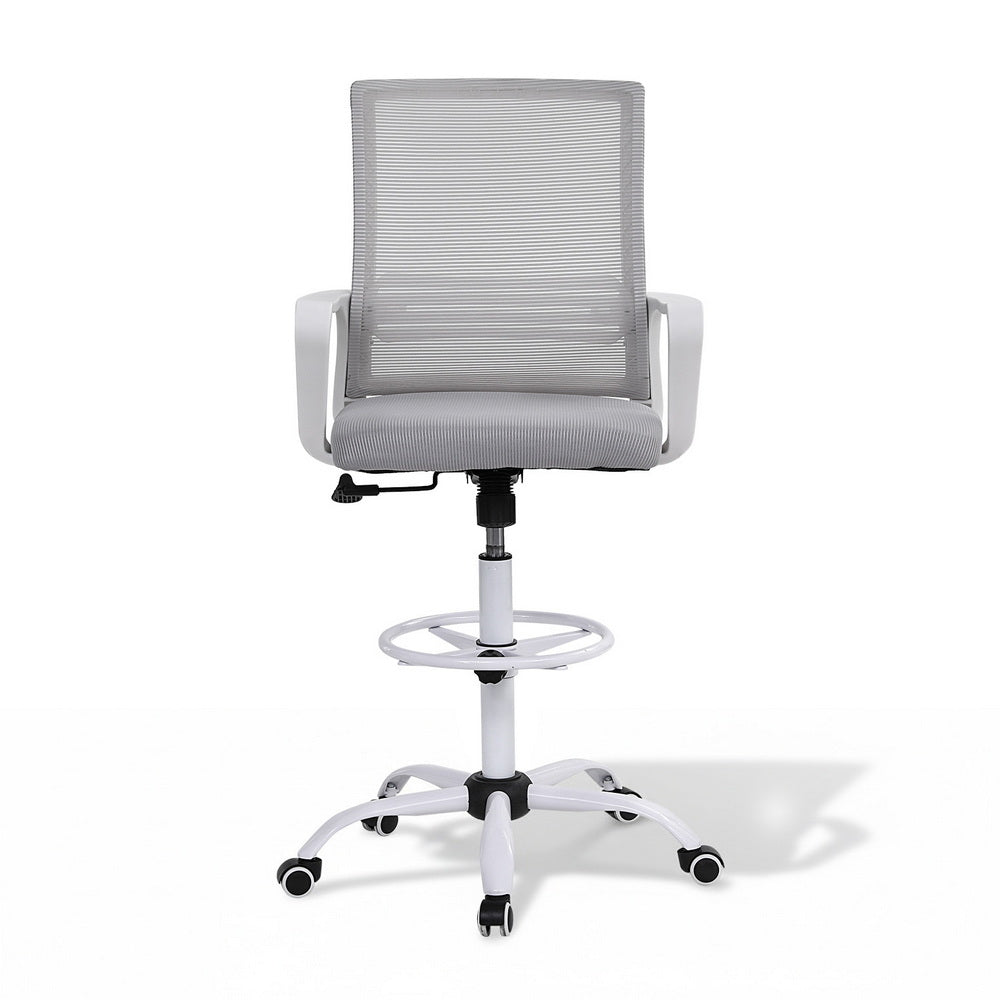 Office Chair Drafting Chairs Stool Computer Desk Studios Mesh White