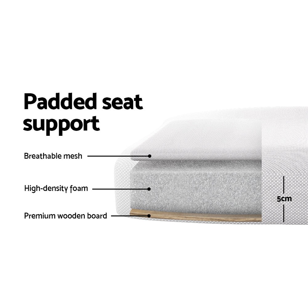 Office Chair Computer Gaming Desk Chairs Work Study Mid Back Grey