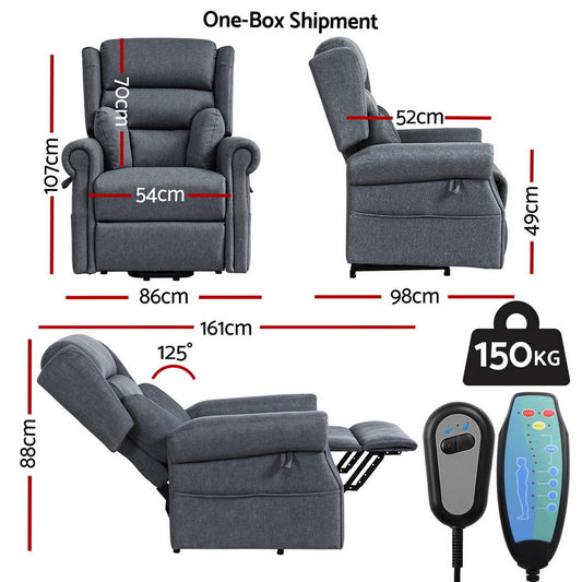 Electric Recliner Chair Power Lift Massage Heated Recliner Sofa