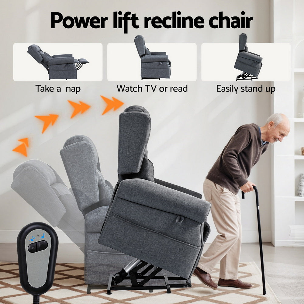 Electric Recliner Chair Power Lift Massage Heated Recliner Sofa