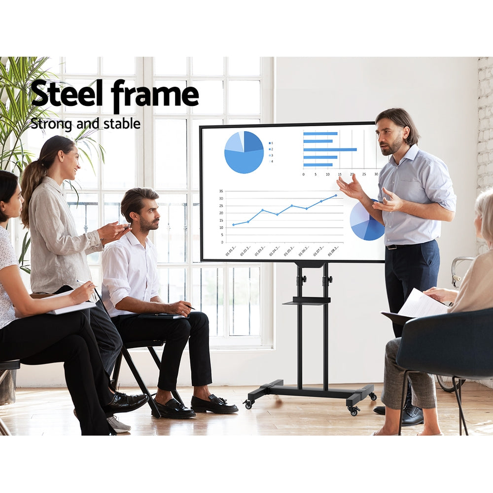 TV Stand for 23"-65" TVs Mount Bracket Portable Solid Trolley Cart