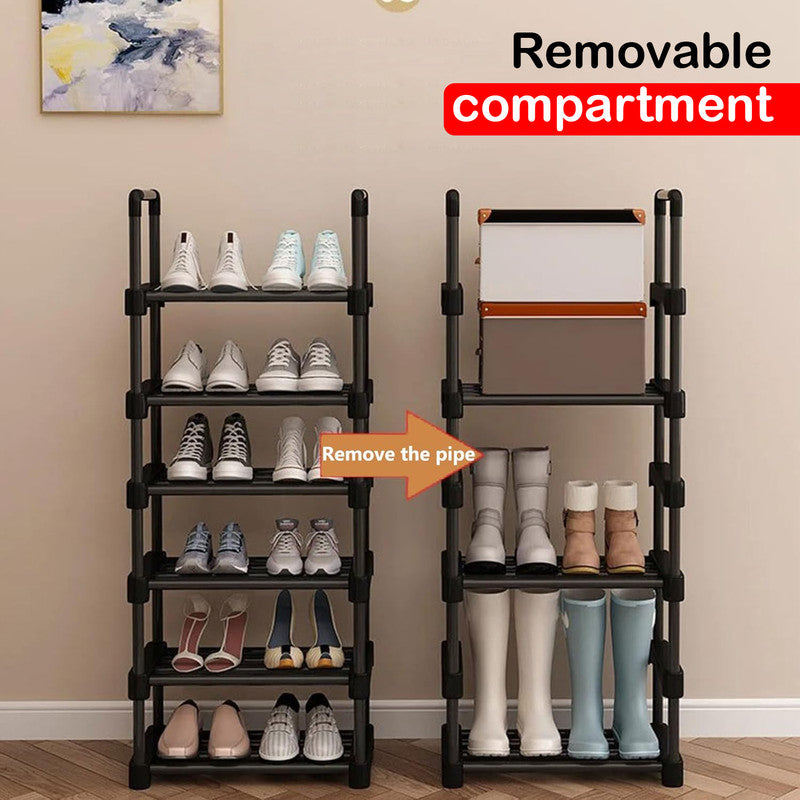 6 Tiers Shoe Rack Storage Organizer Shelf Adjustable Space Saver