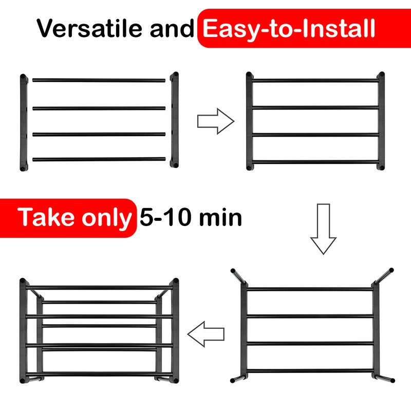 6 Tiers Shoe Rack Storage Organizer Shelf Adjustable Space Saver