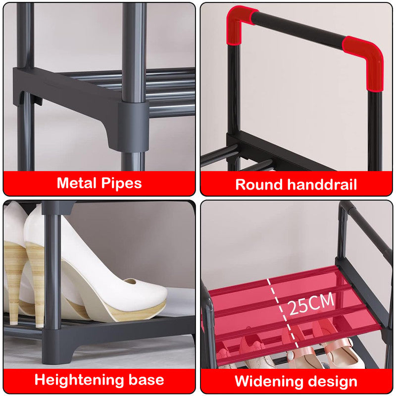 6 Tiers Shoe Rack Storage Organizer Shelf Adjustable Space Saver