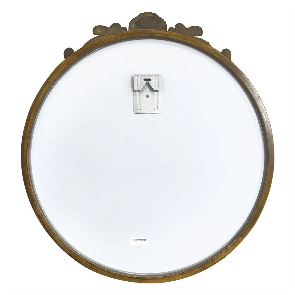 Baroque Antique Round Wall Mirror Dï¿½cor 60x64.5cm