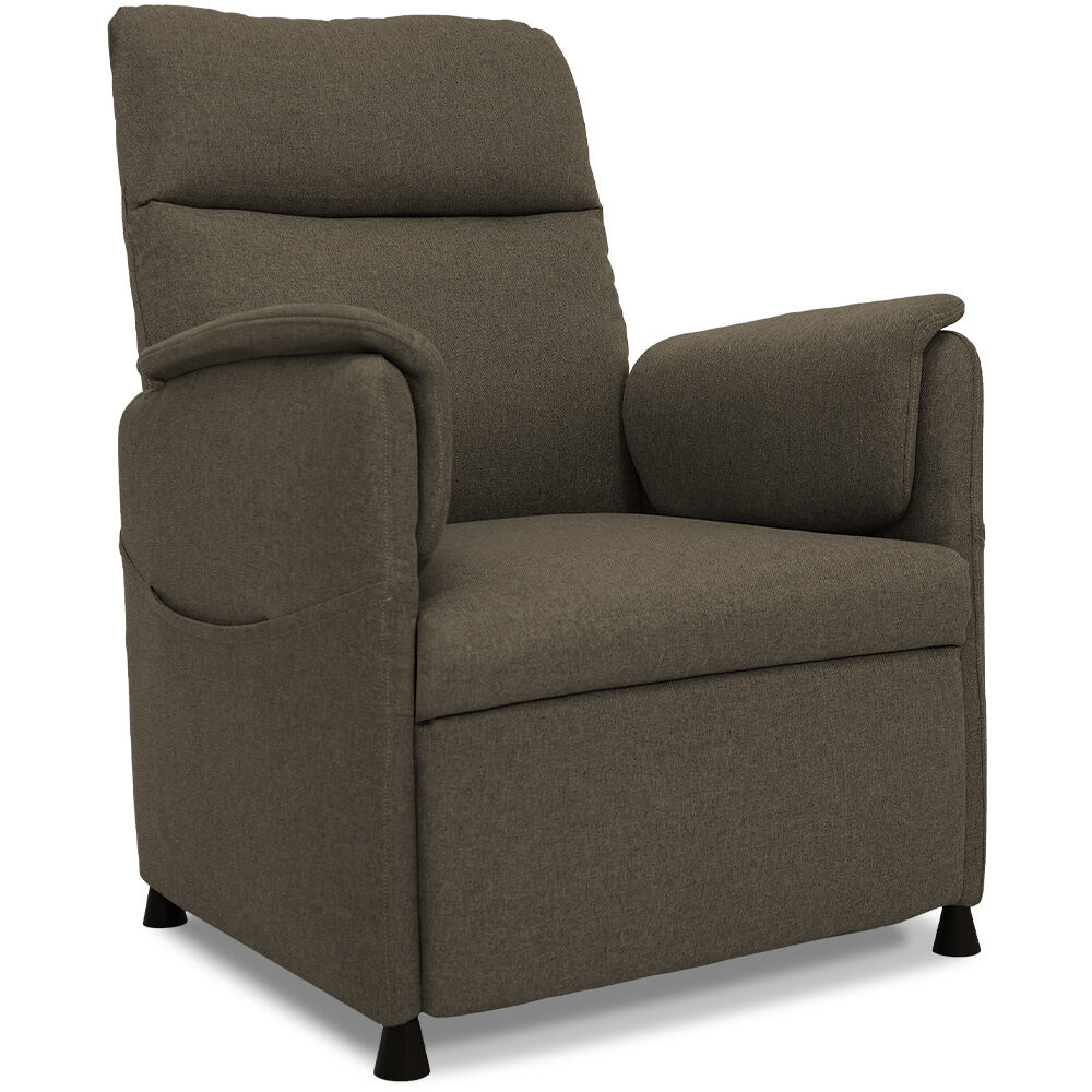 Electric Armchair Recliner, Single Fabric Chair, Biege