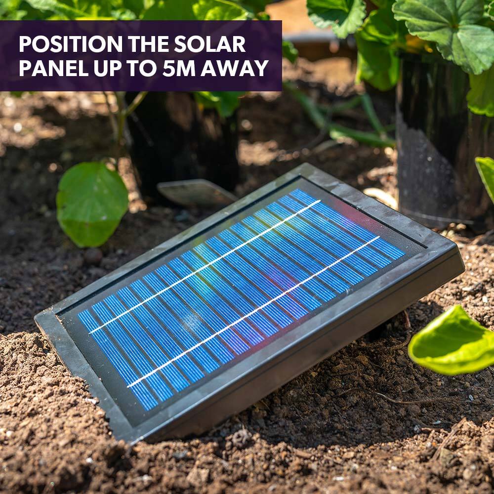 Water Fountain Solar Powered 3 Tiered Battery Outdoor Bird Bath with LED Lights