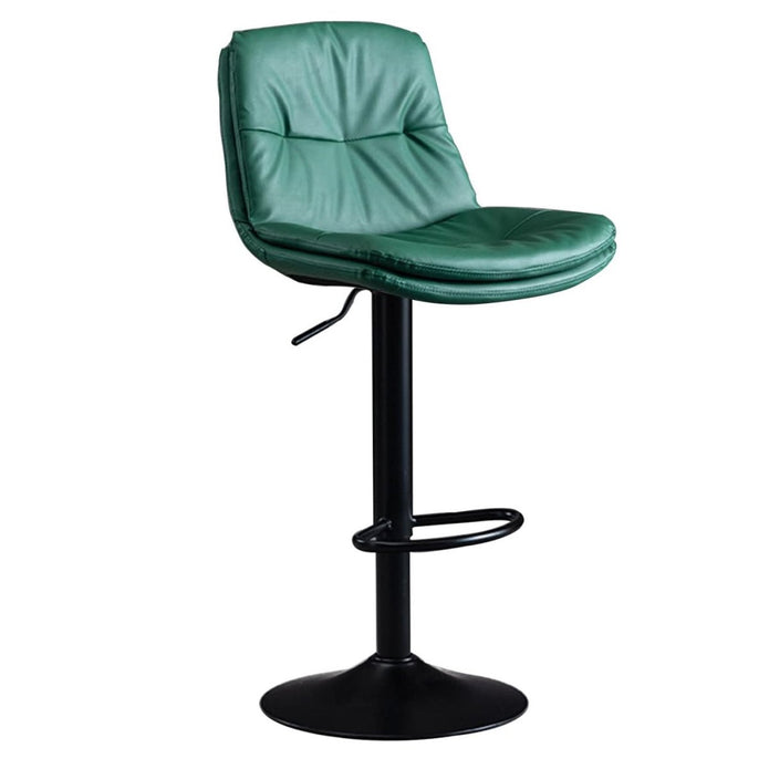 Bar Stools Kitchen Bar Stool Leather Barstools Swivel Gas Lift Counter Chairs BS8406 Green