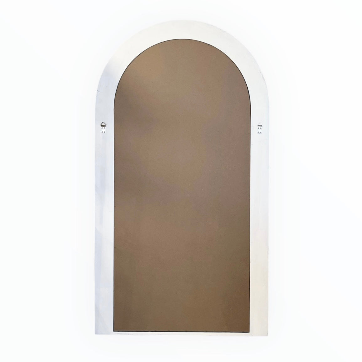 Interior Ave - Sierra Arched Mirror â€“ Beach White | Sculptural Full-Length Mirror