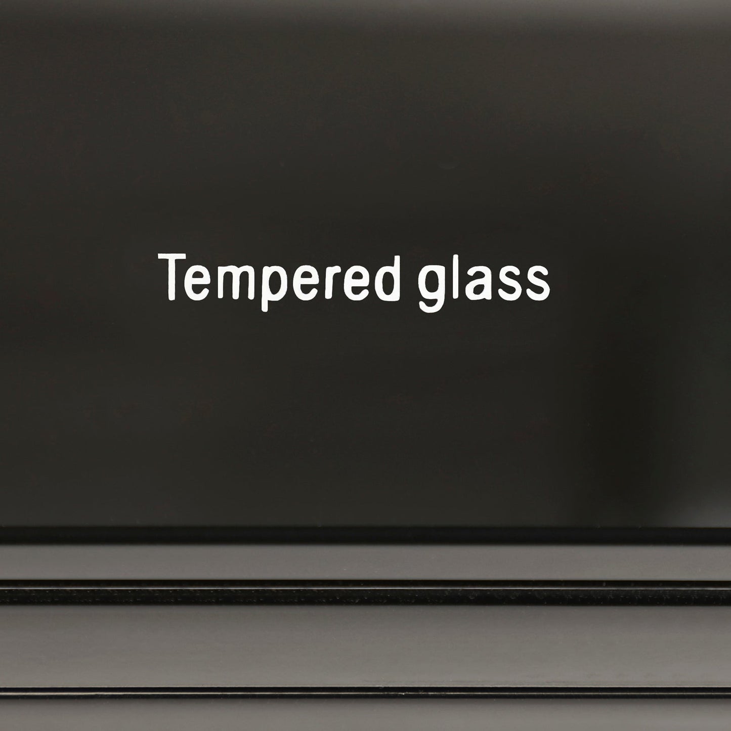 TV Cabinet with 3 Storage Drawers Extendable With Glossy MDF Entertainment Unit in Black Color