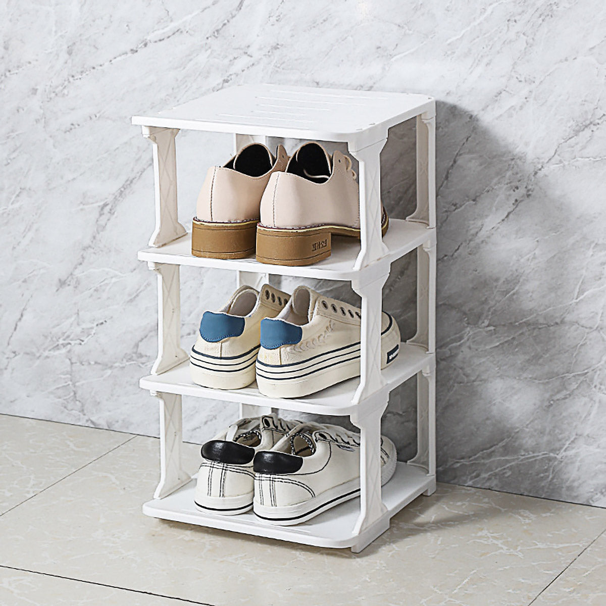 4/5Tier Shoe Rack Organizer Shelf Space Saving Storage Stand For Entryway Home - 5-Tier