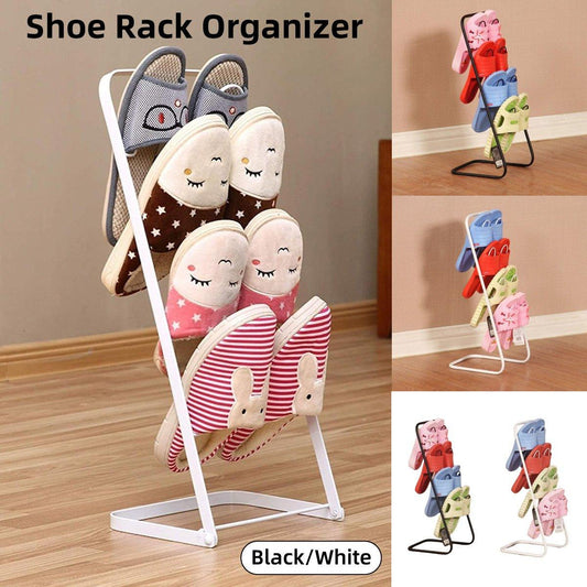 Simple Multi Layer Slipper Storage Rack Organizer for Home Closet Shoe Organizer - White