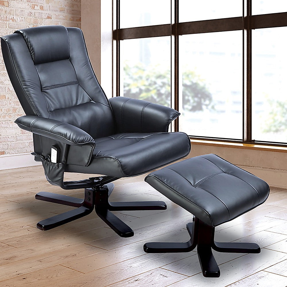 Massage Chair Recliner Ottoman Lounge Remote