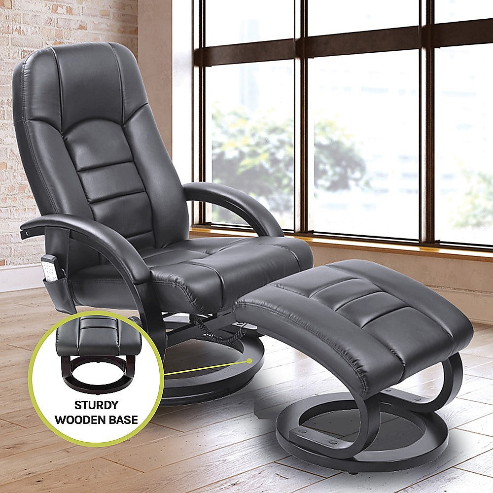 Massage Chair Recliner Ottoman Lounge Remote