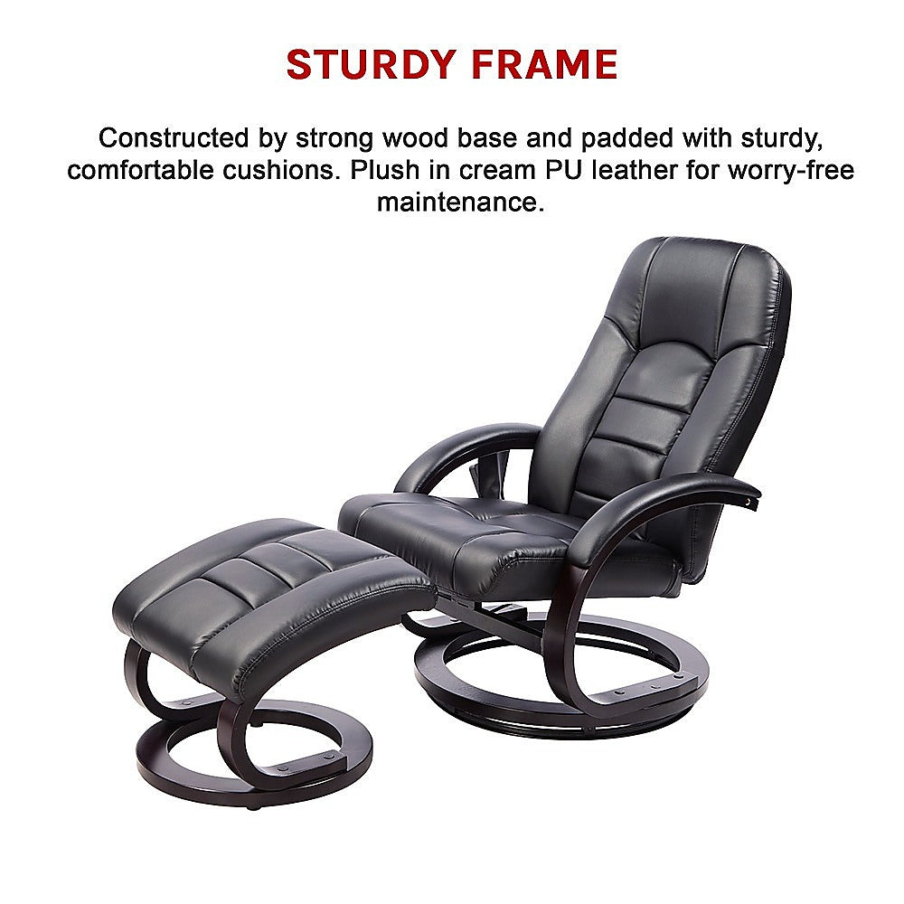 Massage Chair Recliner Ottoman Lounge Remote