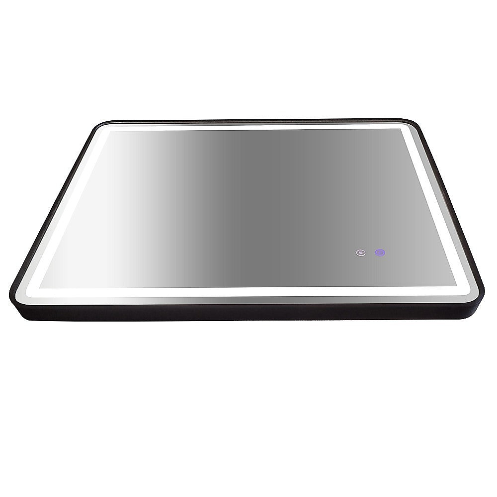 Rectangular Mirror LED Anti-Fog Illuminated Bathroom Living Room - 90x70cm