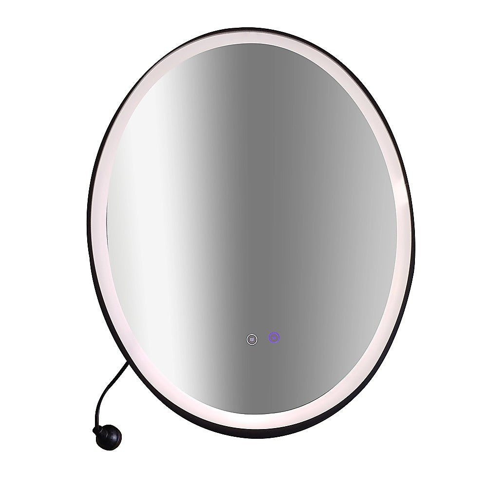 Oval Mirror LED Anti-Fog Illuminated Bathroom Living Room