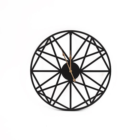 Large Metal Outdoor Wall Clock – Weather-Resistant for Garden and Home Decor