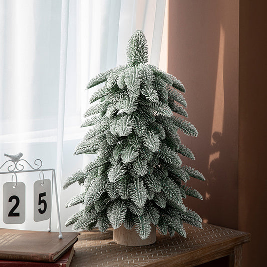 55cm Frosted Mini Christmas Tree â€“ Snow-Covered Indoor Holiday Decoration