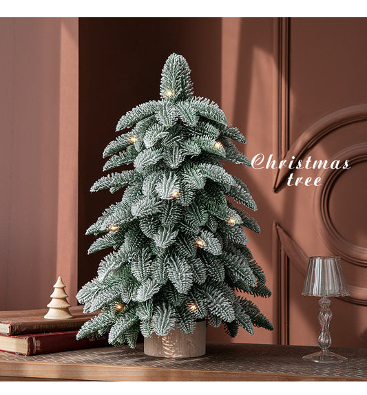 55cm Frosted Mini Christmas Tree â€“ Snow-Covered Indoor Holiday Decoration