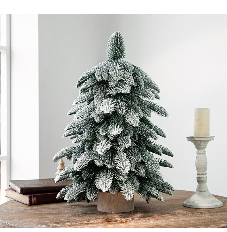 55cm Frosted Mini Christmas Tree â€“ Snow-Covered Indoor Holiday Decoration