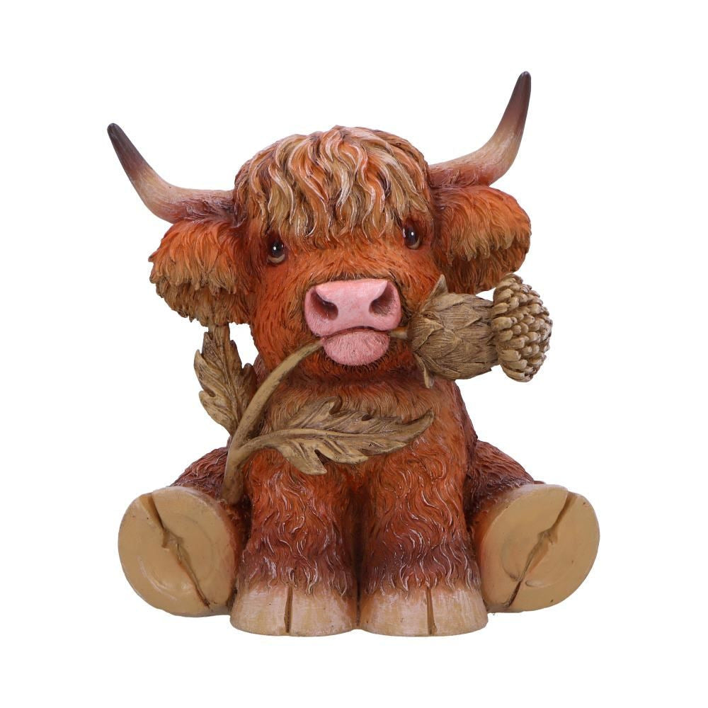 Cute Scottish Highland Cow Resin Statue - Nordic Home Decor Gift