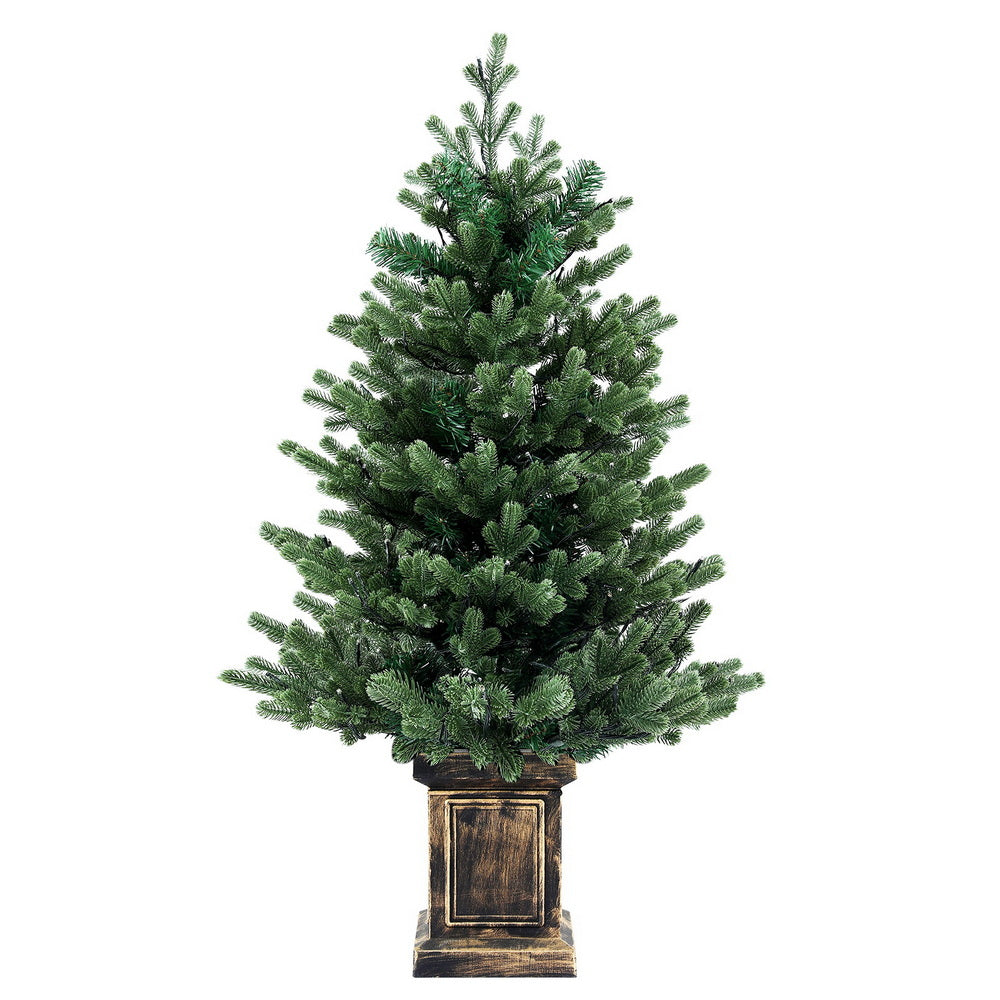 Christmas Tree 1.2M LED Potted Xmas Tree Party Decor 8 Light Modes