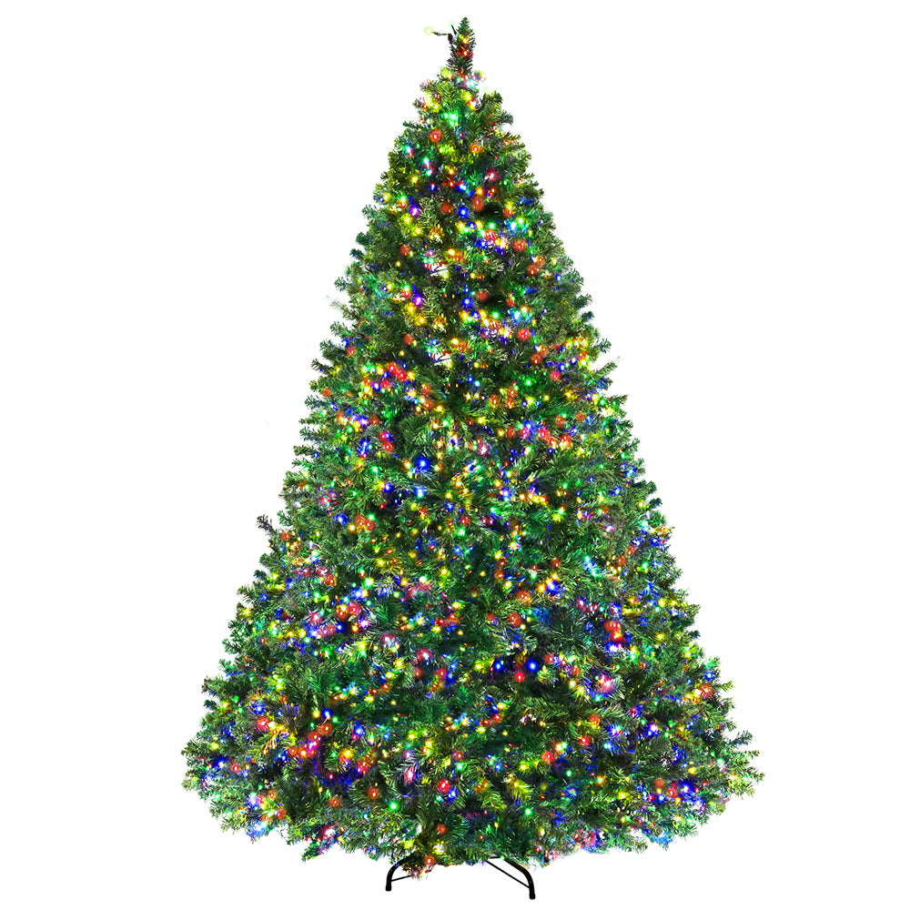 Christmas Tree 2.4M Xmas Tree Decoration 8 Light Mode Multi Colour