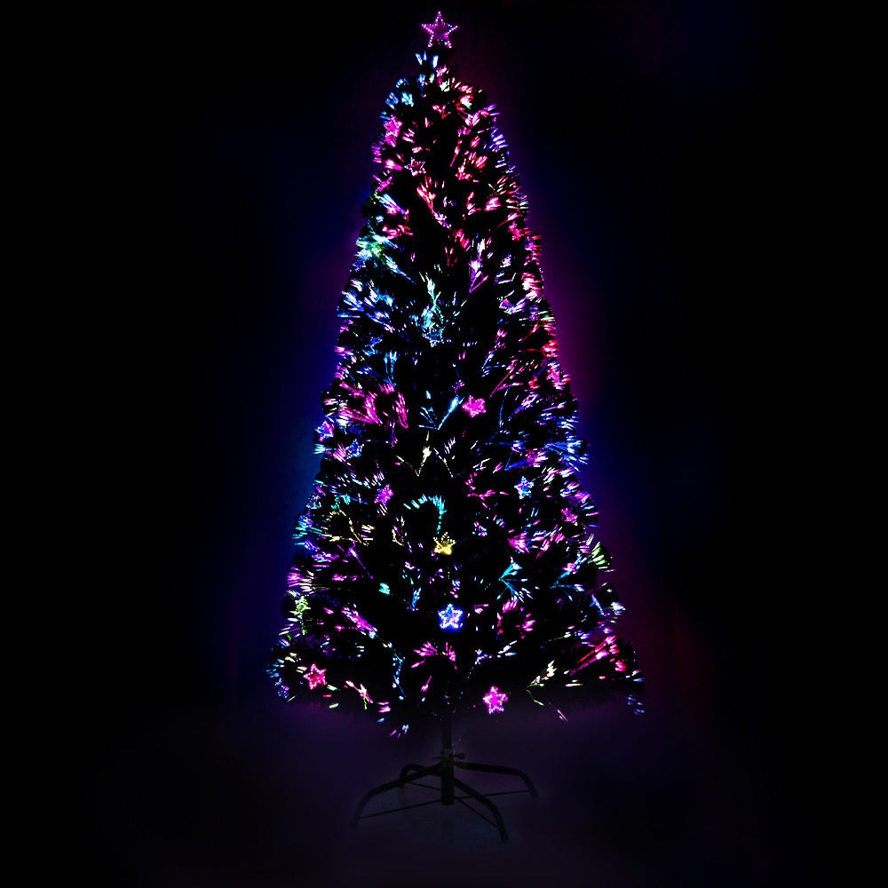 2.1m Christmas Tree Optic Fibre LED Xmas tree Multi Colour