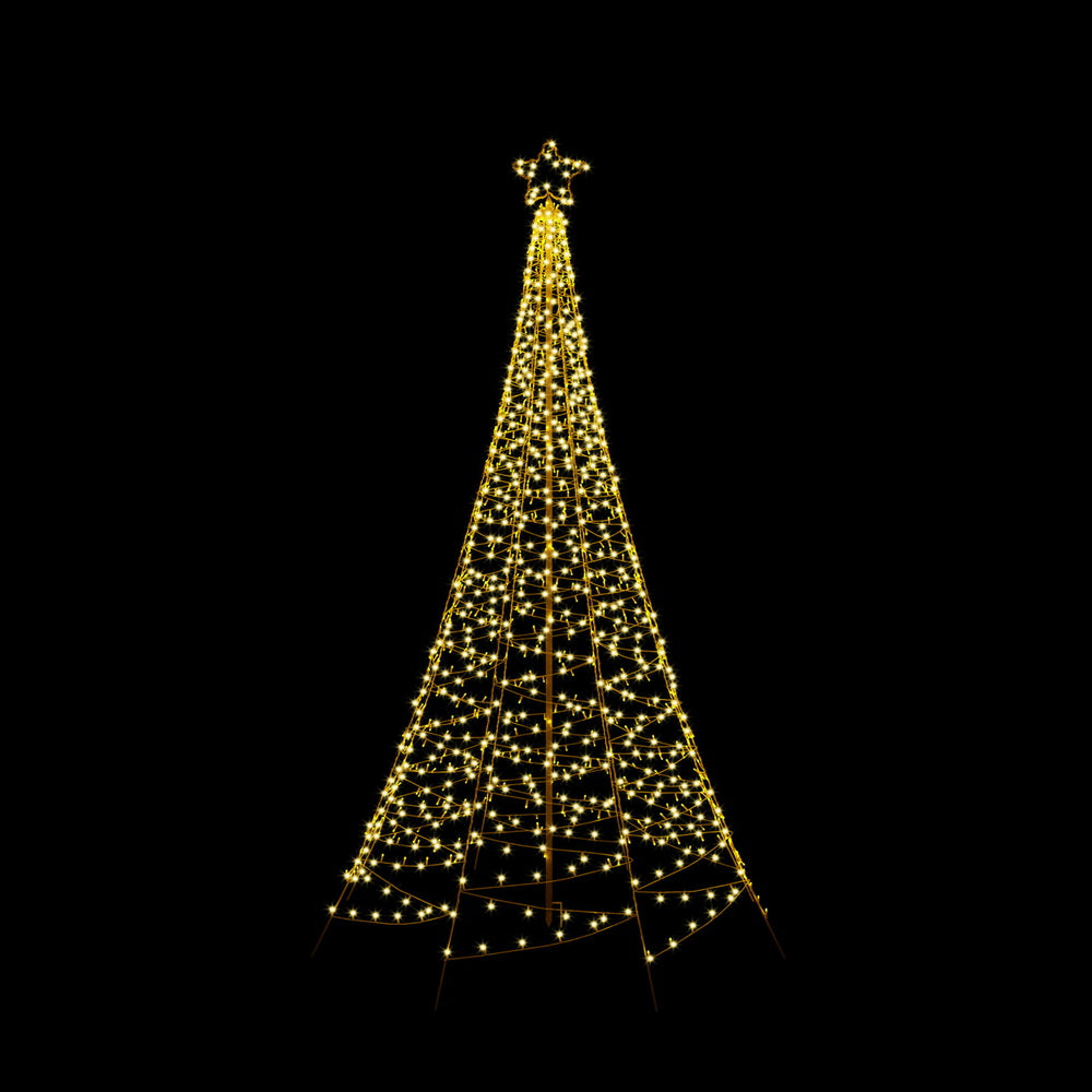 Solar Christmas Tree 2.1m 320 LED Net Lights Xmas Trees Decoration